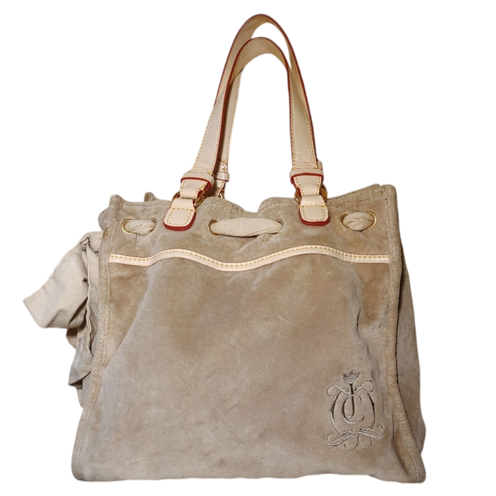 Vintage Juicy Couture Tan Terry Velour Tote